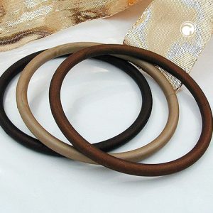 Armreifen 75x15mm Ringspiel 3 Kunststoffringe in unterschiedlichen Brauntönen matt – Bild 2