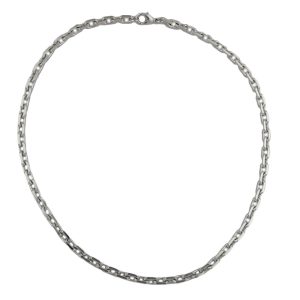 Armband 6x6mm Ankerkette Tombak rhodiniert – Bild 1