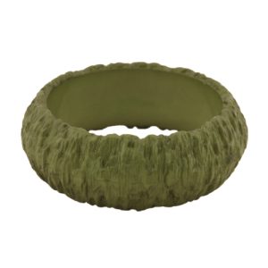Armreif 87x28mm Borke oliv-grün – Bild 3