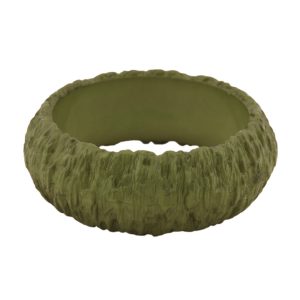 Armreif 87x28mm Borke oliv-grün – Bild 1