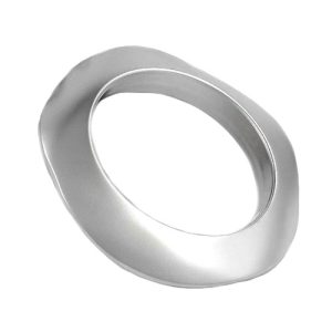 Armreifen 98x16mm Kunststoff chrom matt – Bild 3
