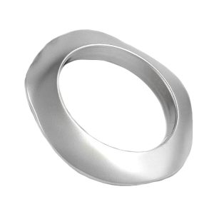 Armreifen 98x16mm Kunststoff chrom matt – Bild 1