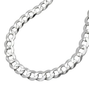 Kette 4,5mm flache Panzerkette Silber 925 – Bild 3