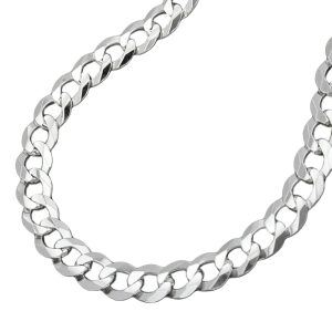 Kette 4,5mm flache Panzerkette Silber 925 – Bild 1