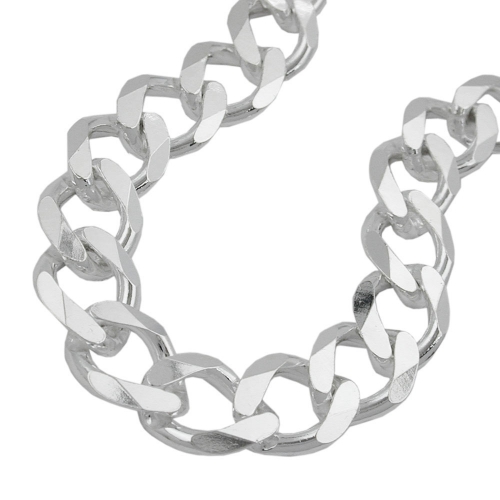 Armband 1,1x3mm Weitpanzerkette Silber 925