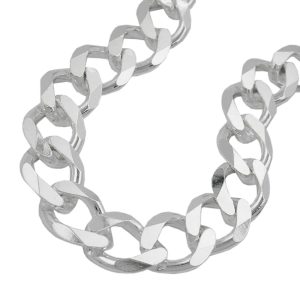 Armband 1,1x3mm Weitpanzerkette Silber 925 – Bild 1