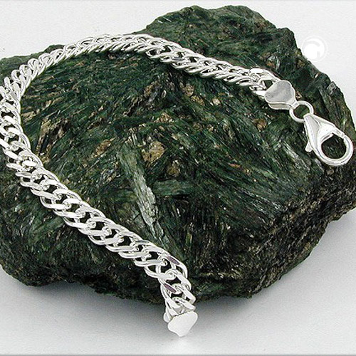 Armband 6mm Zwillingspanzerkette Silber 925