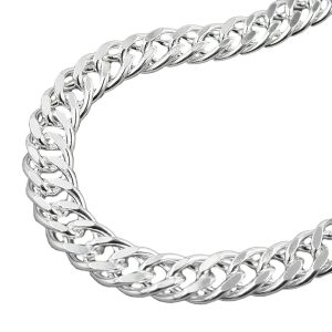 Armband 6mm Zwillingspanzerkette Silber 925 – Bild 1