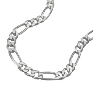 Armband 4,8mm Figarokette flach Silber 925 – Bild 3