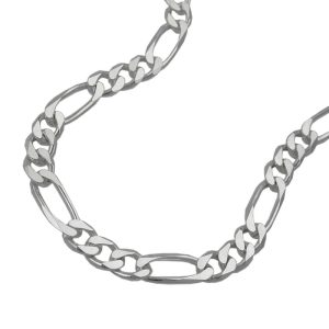 Armband 4,8mm Figarokette flach Silber 925 – Bild 1