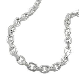 Kette 3,5mm Ankerkette 4x diamantiert Silber 925 – Bild 1