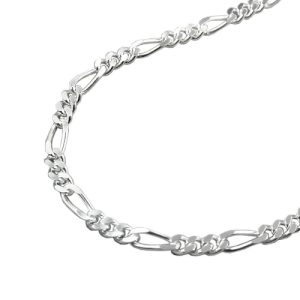 Fußkette Figaro diamantiert Silber 925 – Bild 3