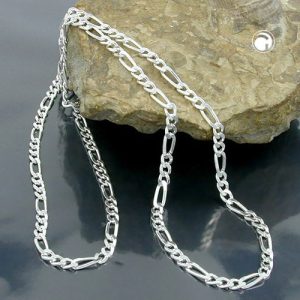 Kette 3mm Figaro Panzer Silber 925 – Bild 2