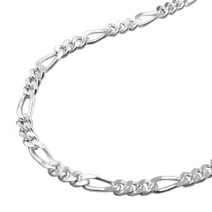 Kette 3mm Figaro Panzer Silber 925 – Bild 1