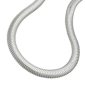 Armband 4mm Schlangenkette flach glänzend Silber 925 – Bild 1