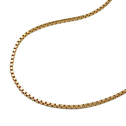 Kette Venezianer 1x1mm vergoldet AMD