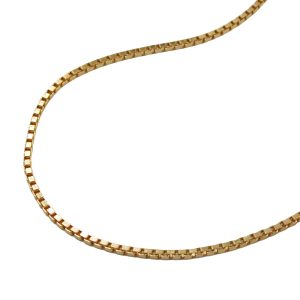 Kette Venezianer 1x1mm vergoldet AMD