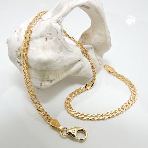 Armband 2,8mm Doppelpanzer GOLD 14Kt - 19cm – Bild 2