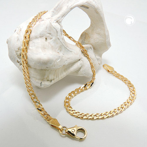 Armband 2,8mm Doppelpanzer GOLD 14Kt - 19cm