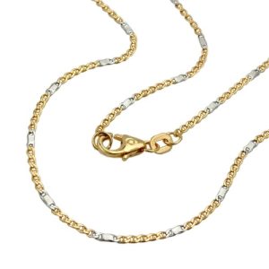 Armband 14mm Stegpanzer bicolor 14Kt GOLD – Bild 3