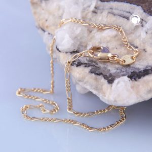 Armband 1,4mm Figarokette 14Kt GOLD – Bild 2
