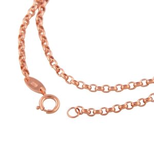 Kette 2mm Ankerkette rund 9Kt Rotgold – Bild 3