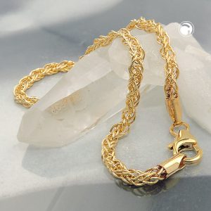 Armband 3mm Fantasie 9Kt GOLD – Bild 2