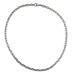 Armband 6x6mm Ankerkette Tombak rhodiniert
