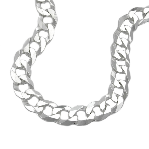 Armband 6,7mm Panzerkette flach Silber 925
