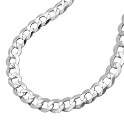 Kette 4,5mm flache Panzerkette Silber 925