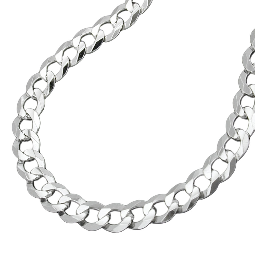 Kette 4,5mm flache Panzerkette Silber 925