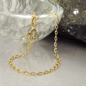 Armband 2mm Weitpanzer glänzend 9Kt GOLD – Bild 2