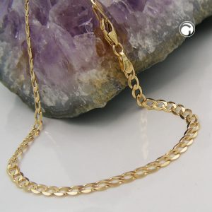 Armband 3,3mm Weitpanzer 14Kt GOLD 19cm – Bild 2