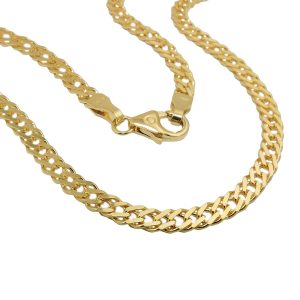 Armband 3,7mm Doppelpanzer 14Kt GOLD – Bild 1