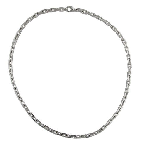 Armband 6x6mm Ankerkette Tombak rhodiniert