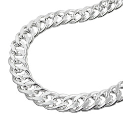 Armband 6mm Zwillingspanzerkette Silber 925