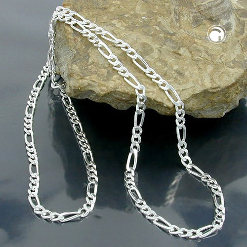 Kette 3mm Figaro Panzer Silber 925