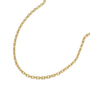 Armband 1,3mm Ankerkette diamantiert 14Kt GOLD – Bild 1